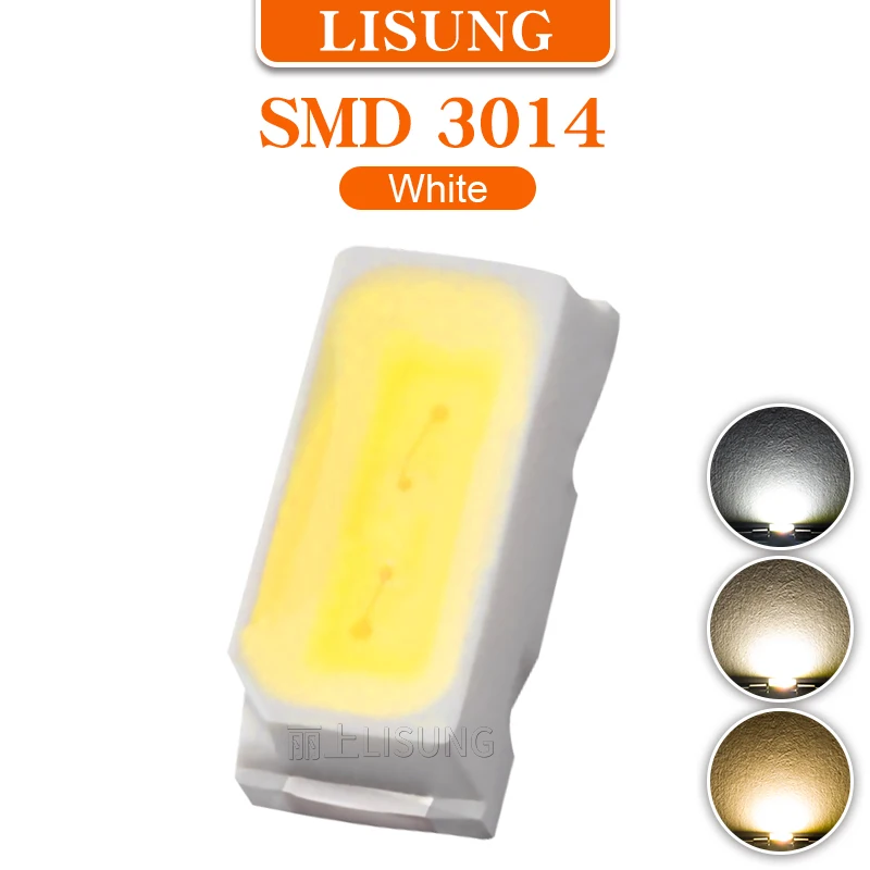 

1000pcs/bag 3V Smd 3014 Led Smt Warm White 2800K 4000K 6500K Light Emitting Diode Led Light Diode Set