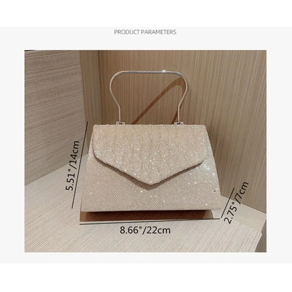 Glitter Evening Bag Women Elegant Fashion Banquet Clutch Chain Shoulder Bags Luxury Purse Female Wedding Party Handbags