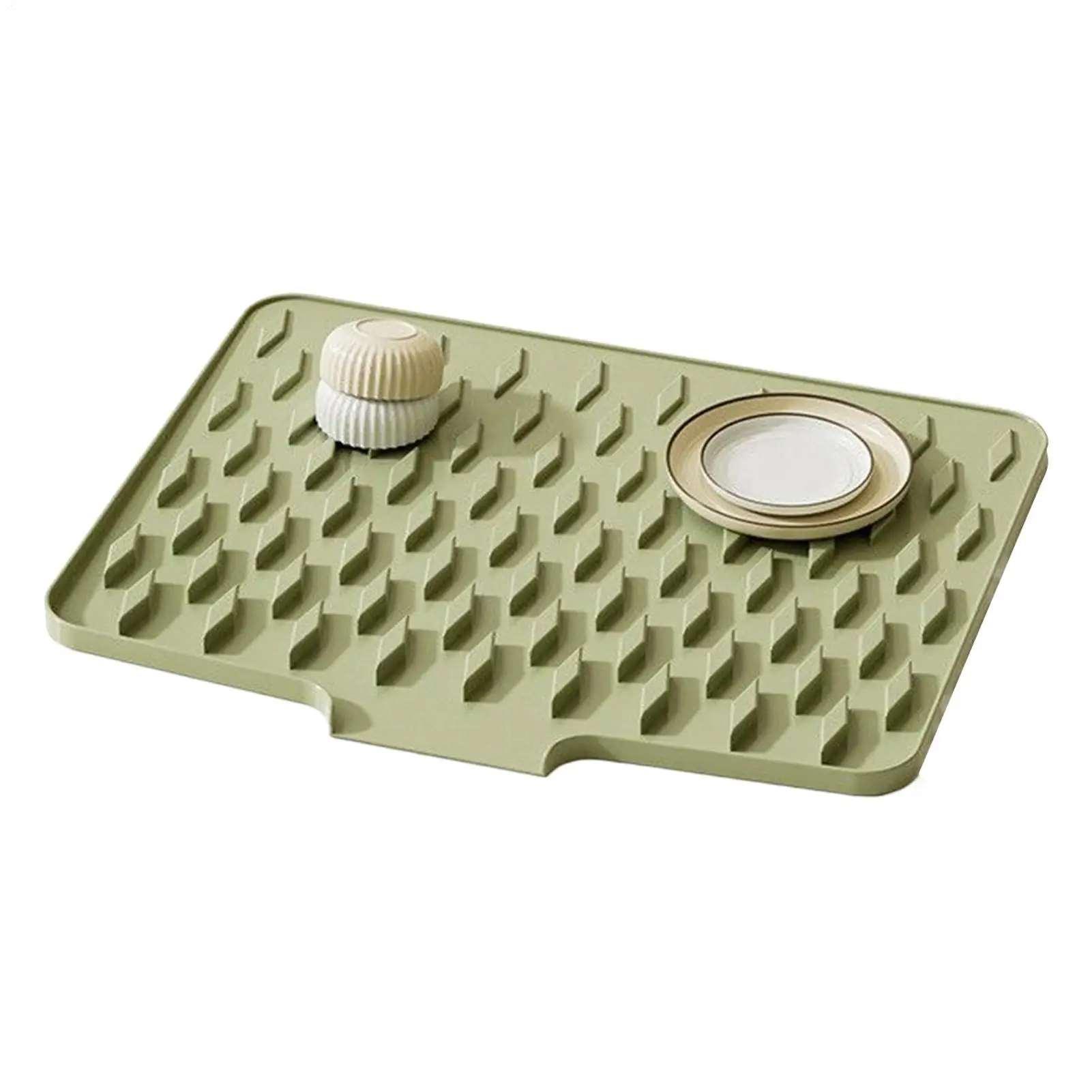 

Dish Drying Mats For Kitchen Counter Non-Slip Fast Drainage Pad Silicone Mats For Kitchen For Bathroom Faucet Sink Coffee