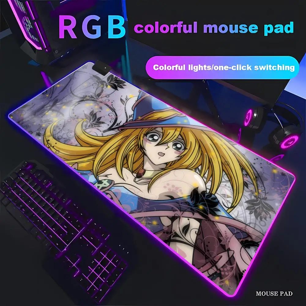 

Ю-Ги-О! Yugi Muto Animation Games Красивый игровой коврик для мыши RGB HD Gamer Большой светодиодный светильник XXL Коврики для мыши ПК Компьютерный коврик Нескользящий