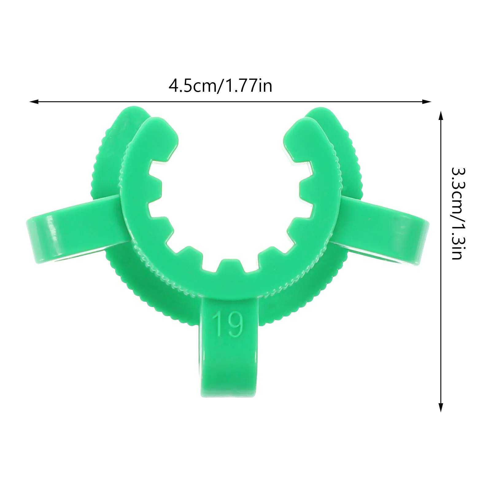 12Pcs Test Tube Clips Plastic Labs Keck Clamps Conical Interface Clip Strong Hold for Laboratory Hospital Clinic Chemical