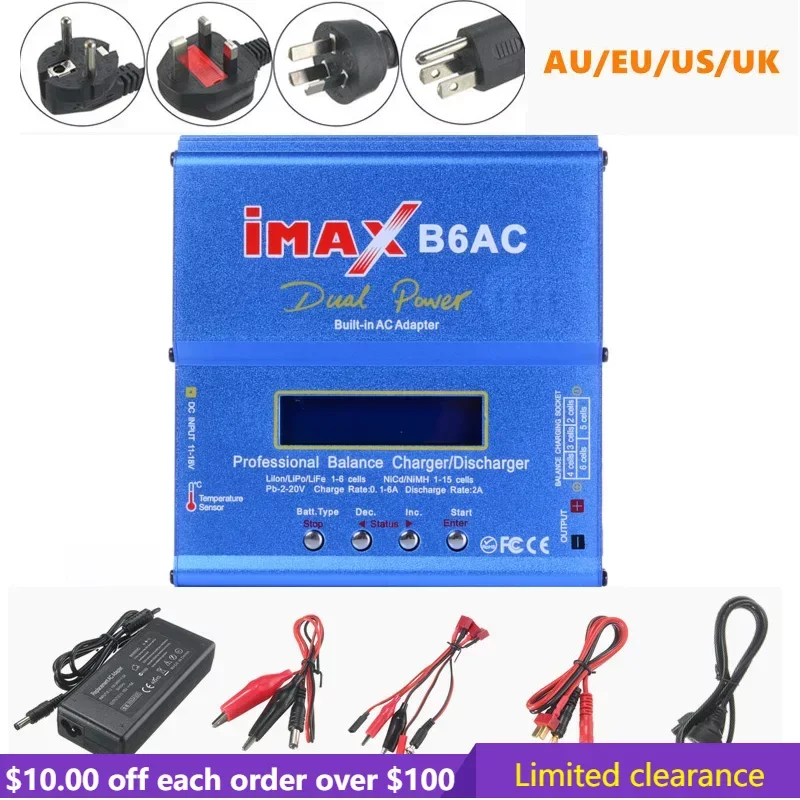 Limited Clearance B6AC 80W 6A Lipo Battery Balance Charger