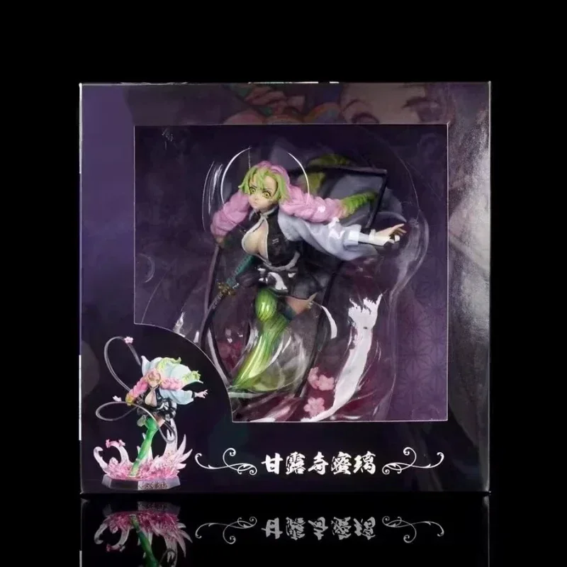 

22 см аниме Demon Slayer Kanroji Mitsuri Kimetsu No Yaiba настольная фигурка Shinobu Nezuko игрушки модель украшения
