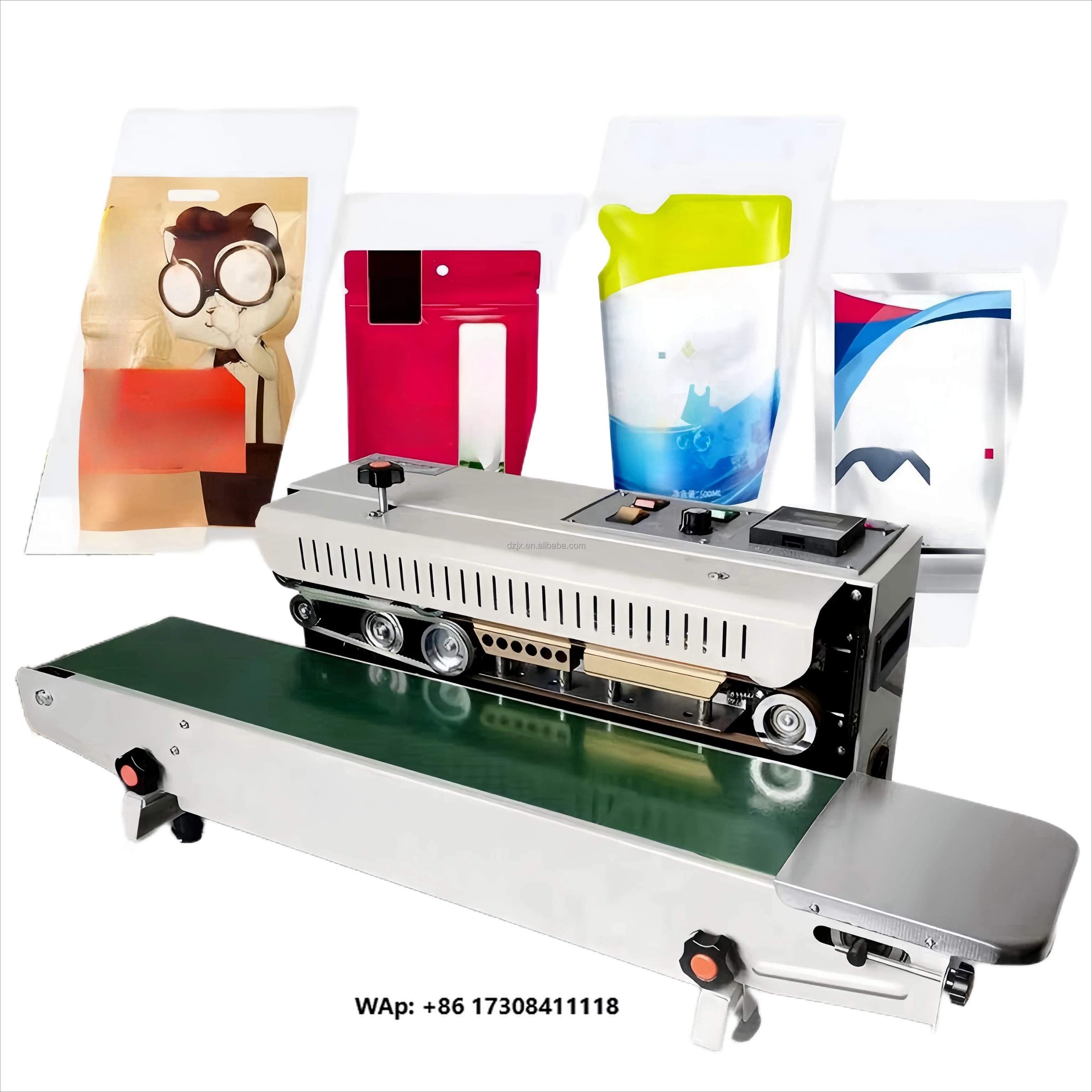 Hot Sale High-Speed Industrial Heat Sealing Machine New Beverage Chemical Apparel Textile Plastic Bag Paper Pouch Sealing
