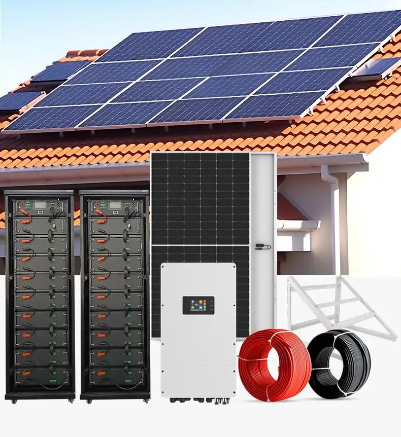 16KWh 51.2V Deep Cycle Solar Battery Home All in One Energy Storage Hybrid PV System CE