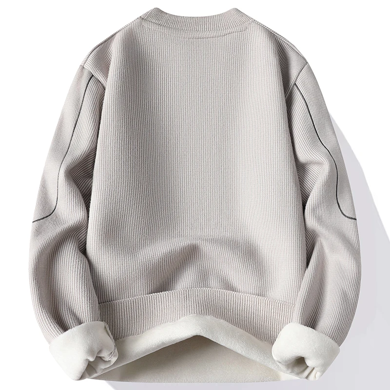 Men's Warm Knitted Sweater Casual Thick Sweater Male Streetwear Pullovers Fashion Clothing Spring Autumn Winter Men Clothing