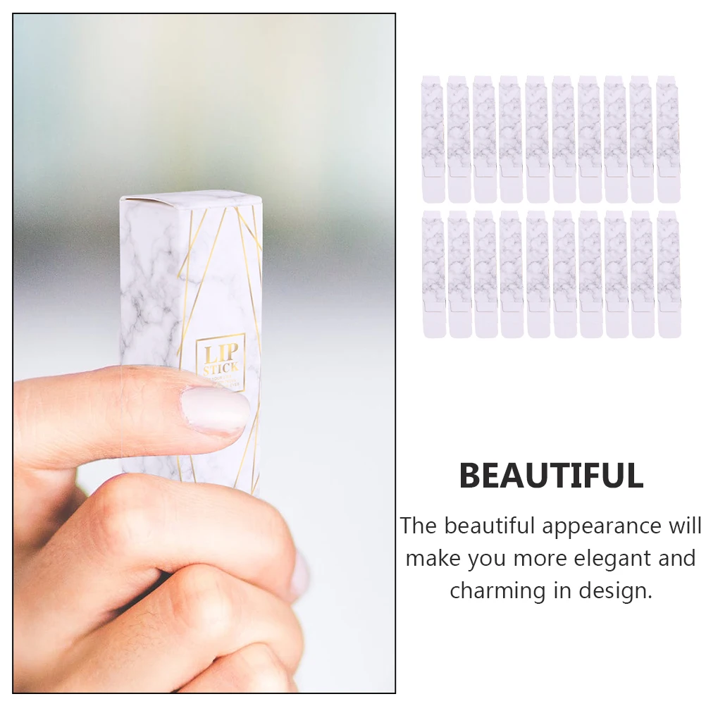 

50pcs Paper Container Wedge Shape Packaging Case for Lip Gloss Pomade Lipstick Box Gift Container Cream Storage Travel