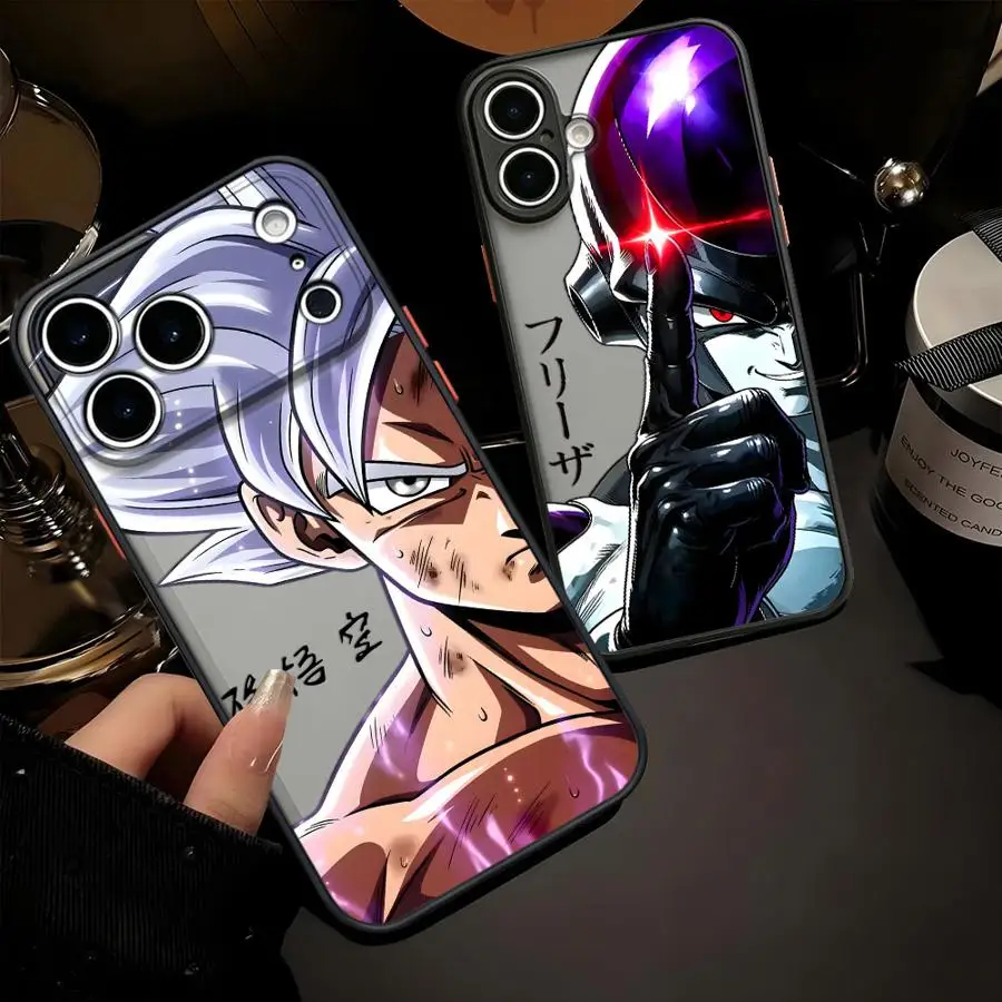 Funda Rückseitige Handyhülle für iPhone 17 Pro Max 12 Air 13 Mini 7 8 SE 16 Plus 17e 14 11 15 XS XR D-Dragon Balls Goku Frieza