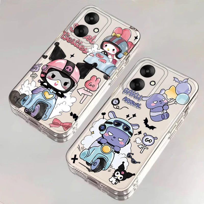 Funda transparente de dibujos animados Kawaii Kuromi para Xiaomi Poco X4 GT X4 M3 X3 Pro X5 X3 NFC