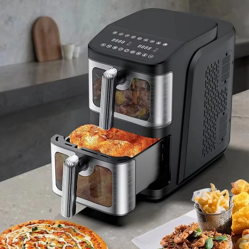 Smart touch screen display digital home kitchen air fryer