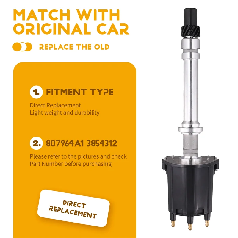 لفولفو بنتا 4.3 GL V6 الموزع 807964A1 3854312 استبدال نظام الإشعال جزء
