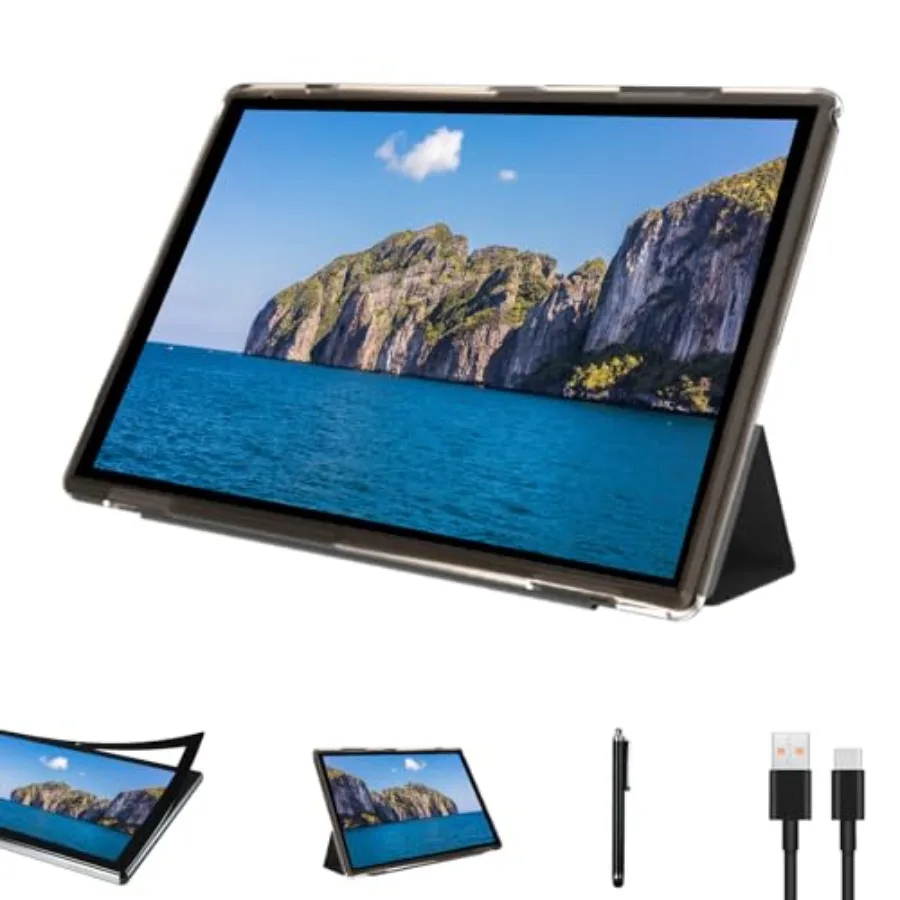 

10 Inch Android Tablet with Case Stylus 8GB RAM 32GB ROM 6000mAh Battery 10.1 IPS HD Touchscreen 2MP+8MP Dual Camera WiFi-6 Blu