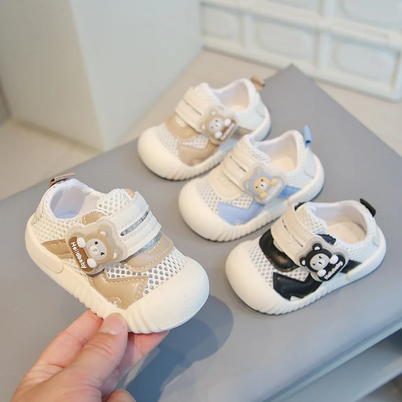 

Kids Sneaker 25spring New Baby Walking Shoes Fashion Designer Shoe Cartoon Cute Girl Shoe Soft Sole Boy Shoes Allmatch Kid Shoes