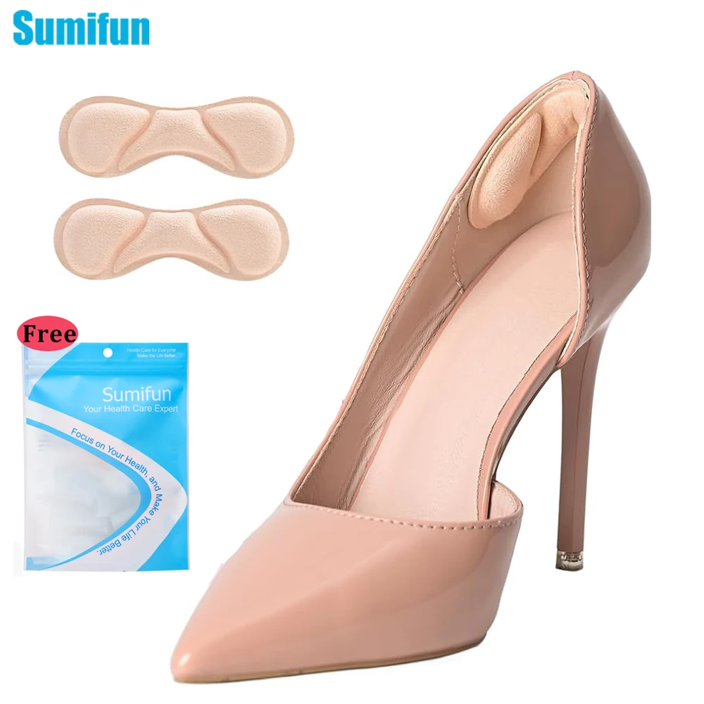 2 قطعة النعال كعب التصحيح لتخفيف الآلام مكافحة ارتداء وسادة منصات قدم الرعاية كعب حامي لاصق الظهر ملصق الأحذية إدراج نعل #1