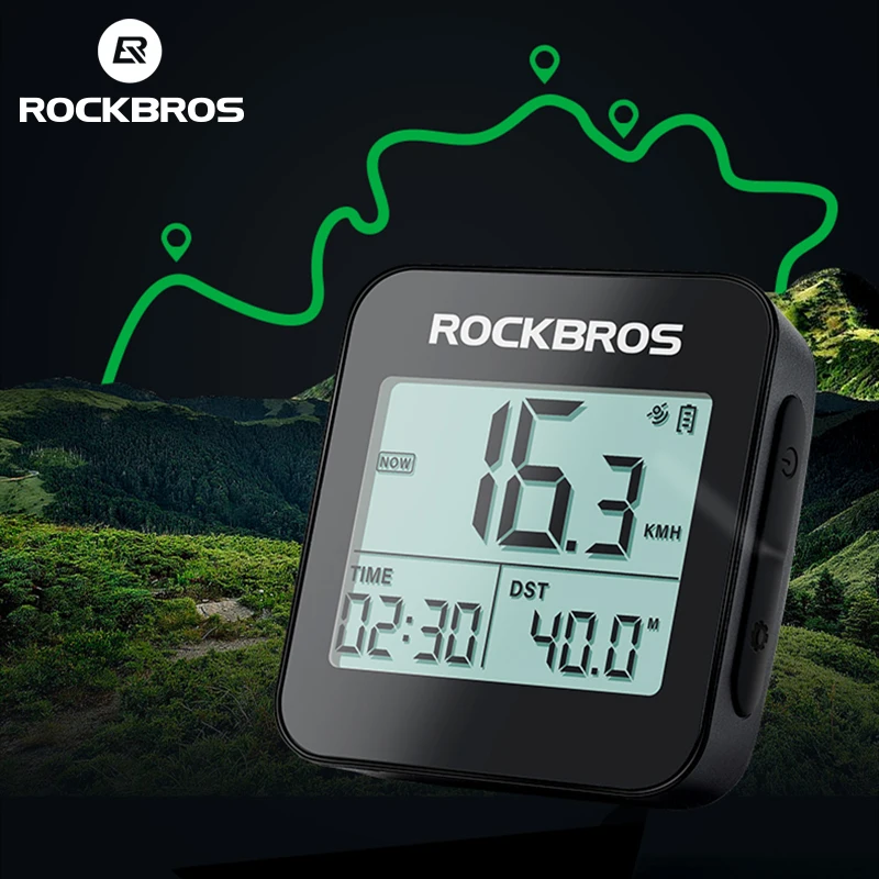 ROCKBROS Bike Computer GPS Speedometer Road Bike MTB IPX6 Waterproof Wireless Stopwatch Cycling Odometer Bicycle Accessories