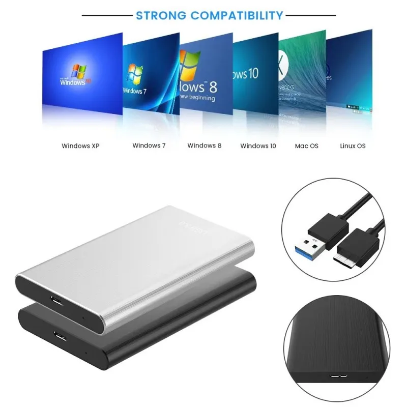 Lenovo Portable SSD 2TB disco rigido esterno ad alta velocità 8TB 64TB USB3.1 interfaccia di tipo C Hard Disk Solid State Drive Mass Storage