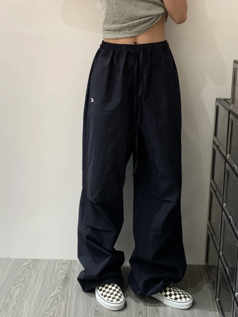 

Fashion Casual Work Pants Youth Women New High Waisted Sports Wide Leg Pants Y2k Girls 2000s Aesthetic Harajuku Baggy Trousers