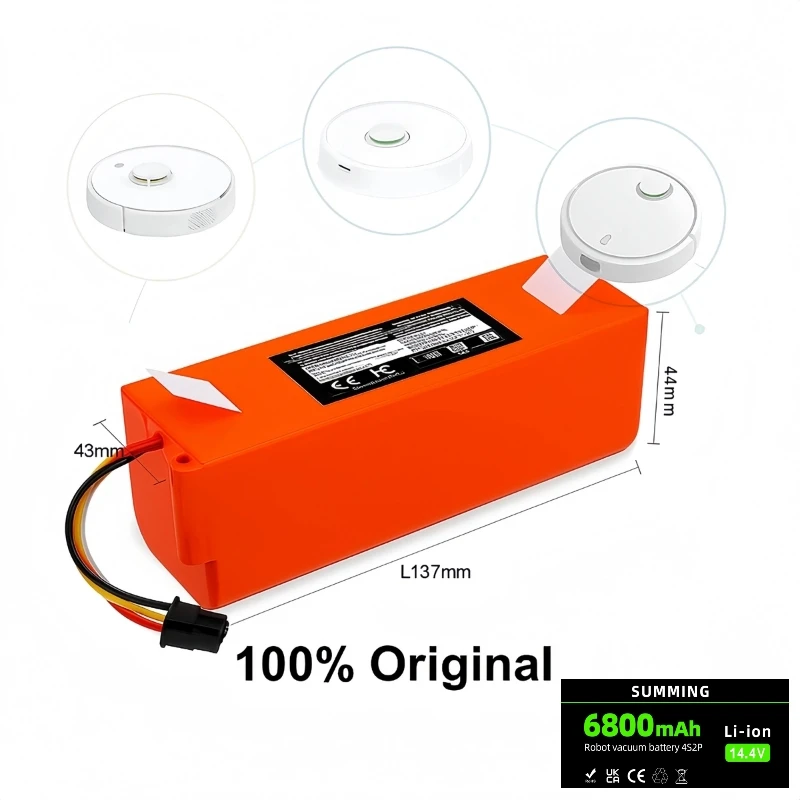 

Suitable for Xiaomi 14.4V home robot vacuum cleaner 2 pro, D099-4 S2P, S1-2604S2P replacement lithium battery⚡✅