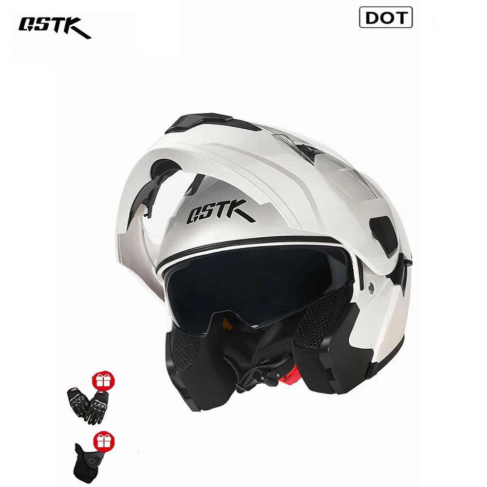 

Dual Lens Modular Motorcycle Helmet - DOT Approved, Full Face Motocross/Street Bike Helmet for Men & Women