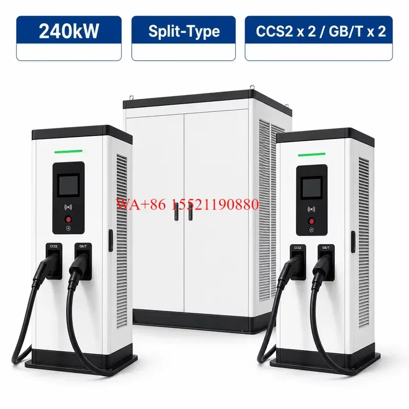WMWMNU 240kW Commercial Electric Car GB/T Ultra Fast DC EV Charger CCS2 OCPP High Power Dual Gun Charging Station