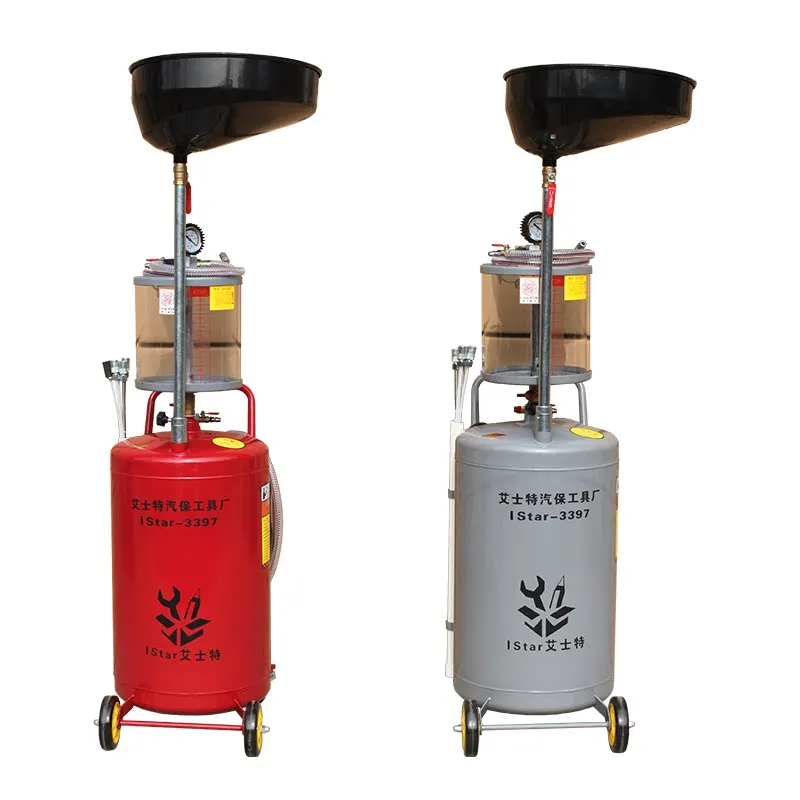 Pumping unit oil connection waste oil drum Pneumatic oil recovery collector Auto maintenance tool