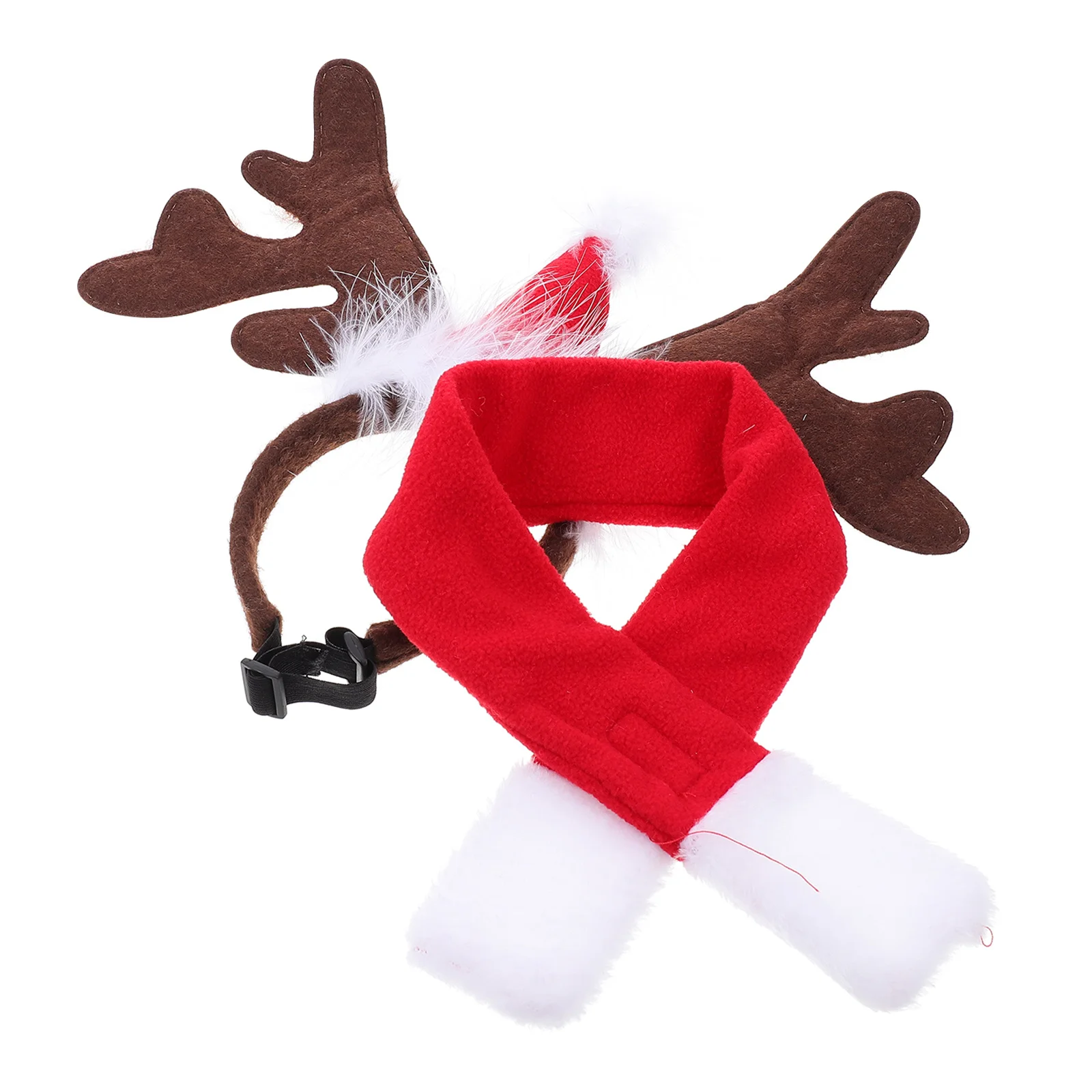 

1Set Christmas Pet Reindeer Headband Soft Comfortable Scarf Dog Costume Xmas Party Pet Accessory Dog Hair Accessory