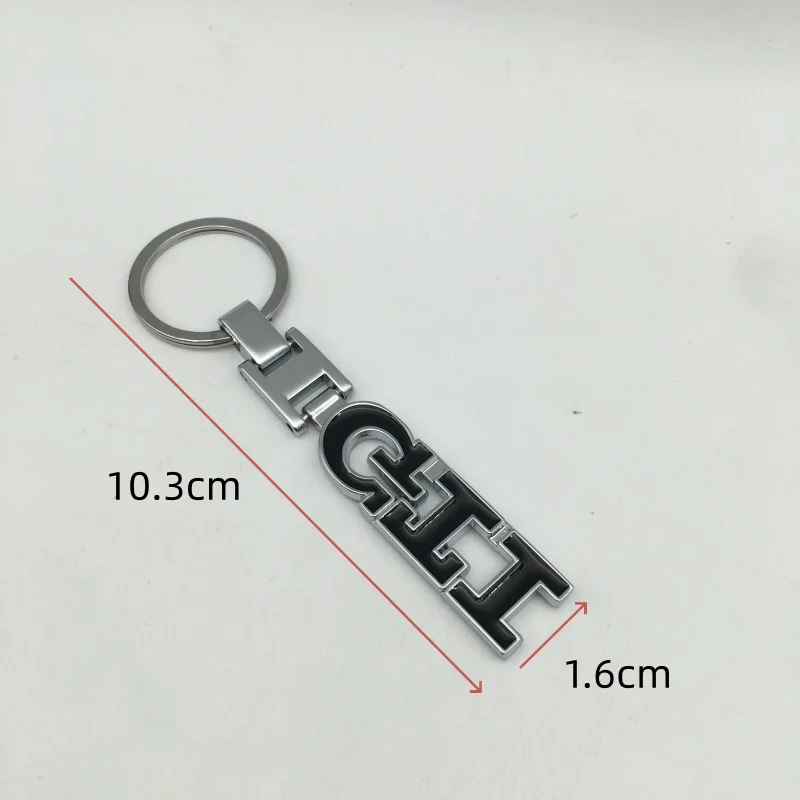1pcs 3D Metal for GTD Car Key Ring Emblem Keychain key chain Keyring badge Decal styling Accessories