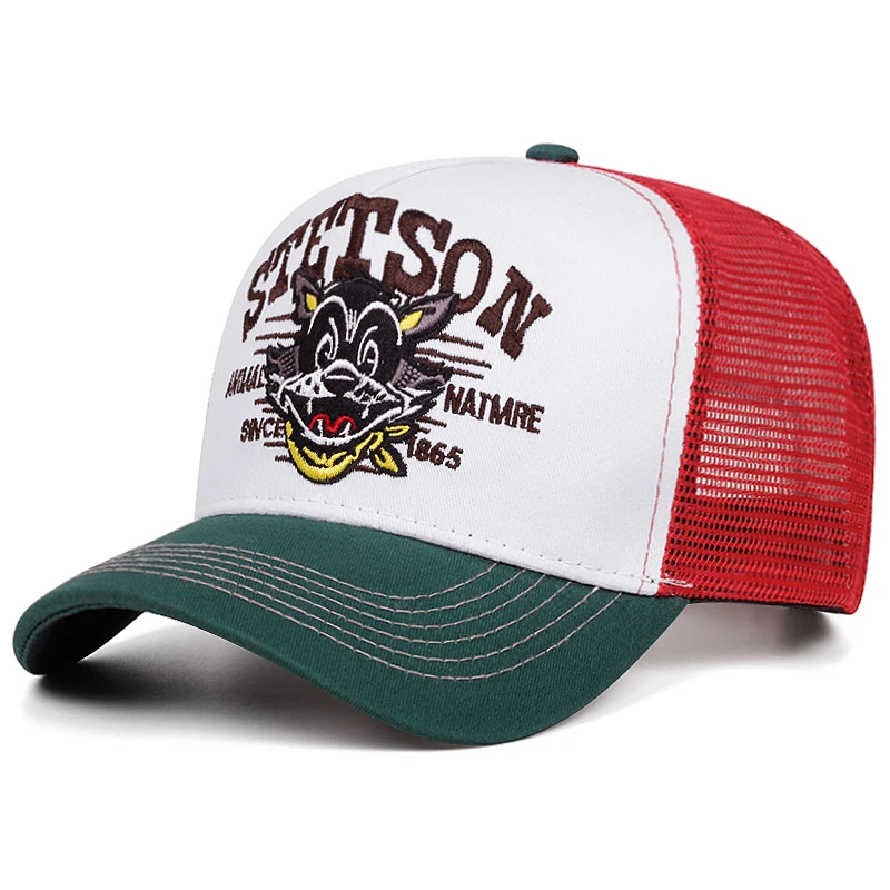 2025 Cartoon Neue Baseballmütze STETSON Cartoon Katze LKW Hut Straße Hip Hop Hut Tägliche Freizeit Sport Sonnenschirm Atmungsaktive Mesh Hut