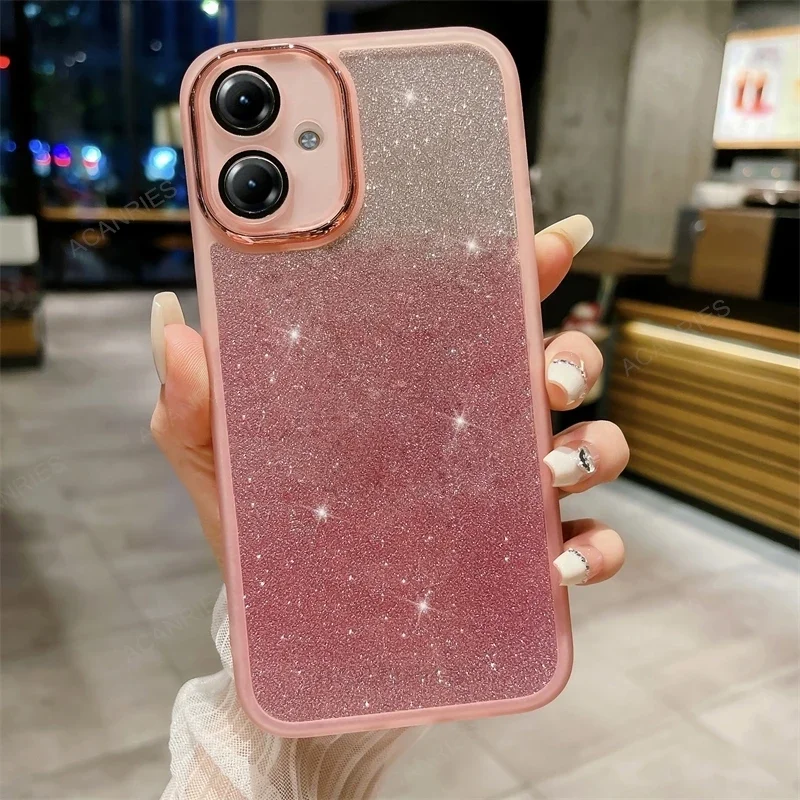 Glitter Silicone Soft Case For Motorola Moto G14 G24 G34 5G G54 G04 G85 G60 G32 G04s E14 Edge 40 Neo 50 Fusion Pro Cover G 14 60