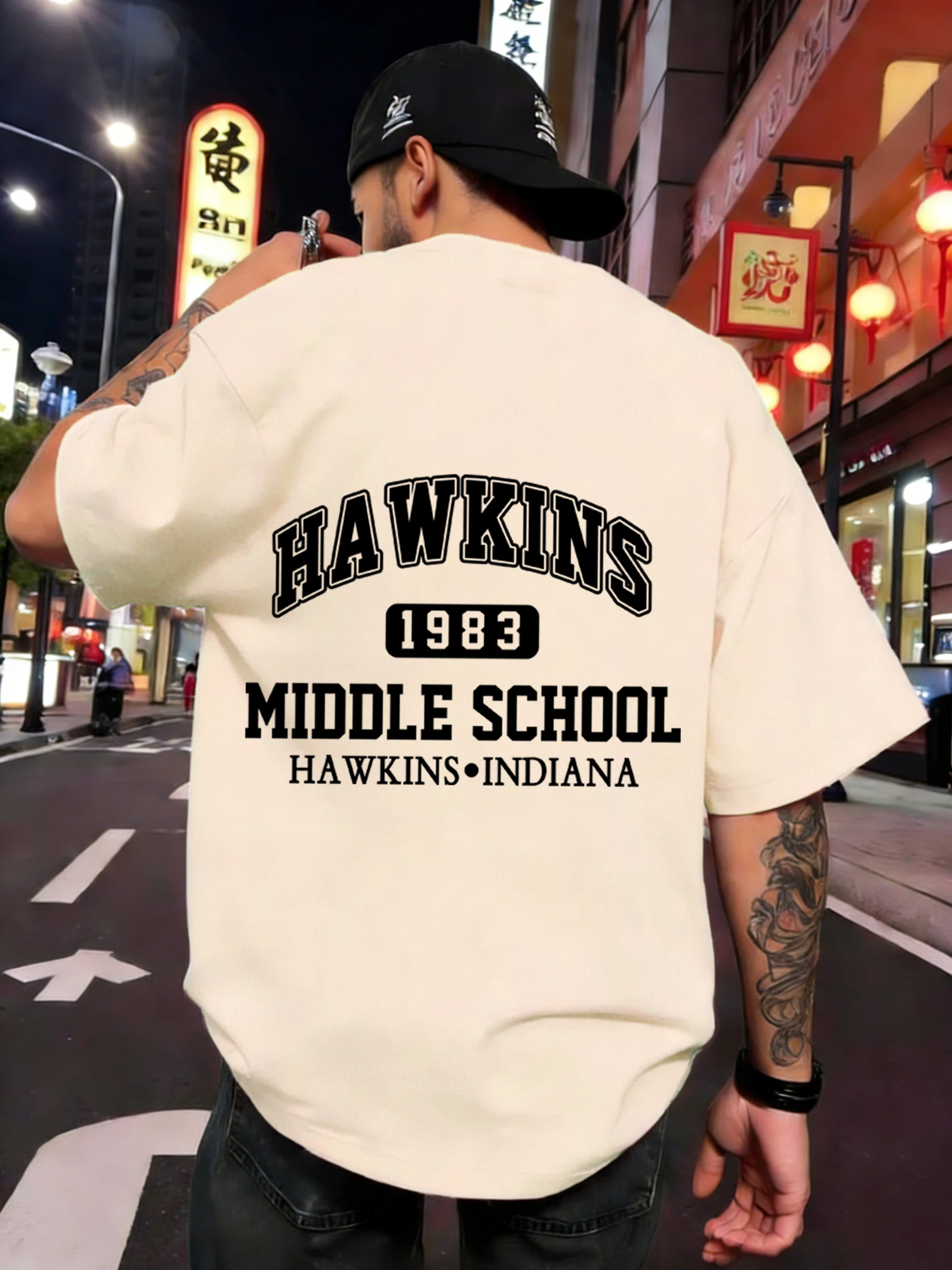 T-Shirt homme Hawkins casual été