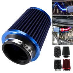 76mm Car Air Filter 3 Inch Car Racing Sport Air-Filter Breather Filter Mesh Cone Universal High Flow Auto Cold Air Intake Filter