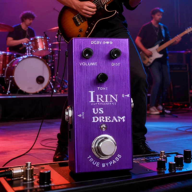 IRIN AN-03 الولايات المتحدة حلم تأثير الغيتار الكهربائي دواسة تشويه تأثير عالية الكسب تشويه لهجة دواسة الغيتار الكهربائي الملحقات #1