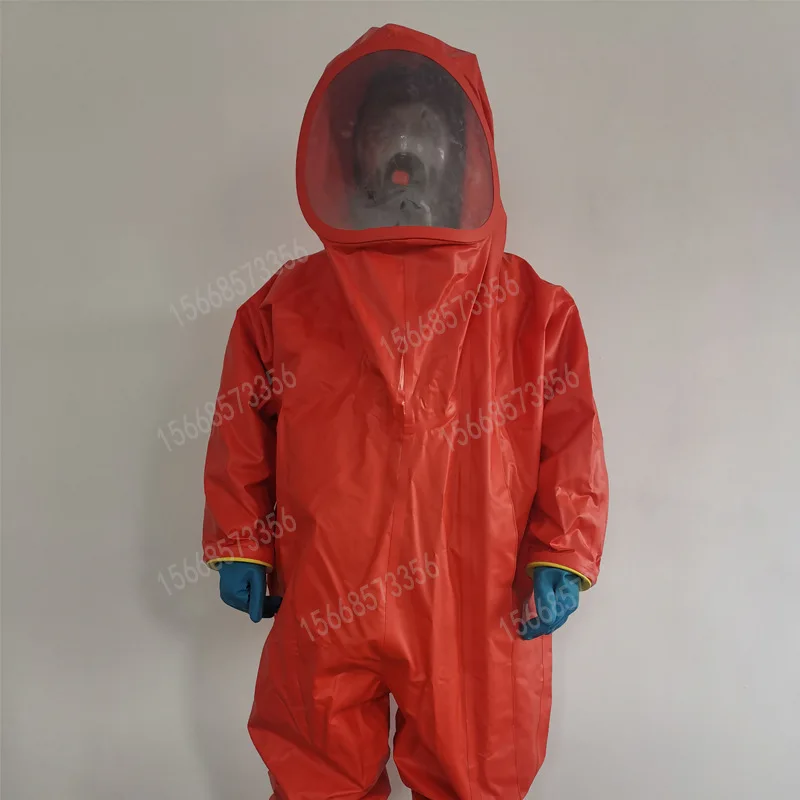 Fully enclosed chemical protective clothing for firefighting heavy duty