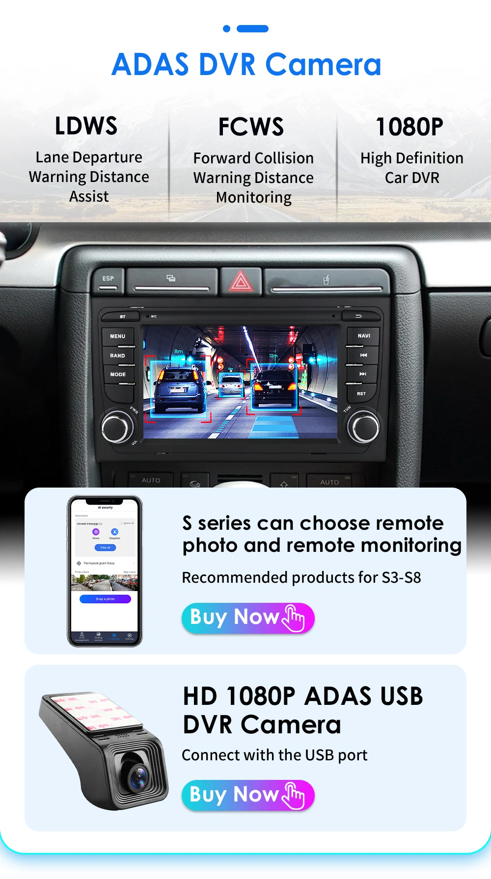 Hizpo 7 Zoll Auto-Multimedia-Radio für Audi A4 2002-2007 S4 RS4 B6 B8 B7 GPS Navi 2din Stereo Wireless CarPlay Android Auto – Detail 36