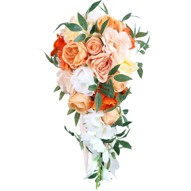 

Simulation Flower Wedding Bride Water Drop Hand Bouquet Western Photo Hand Flower Export Wedding Decoration Flower
