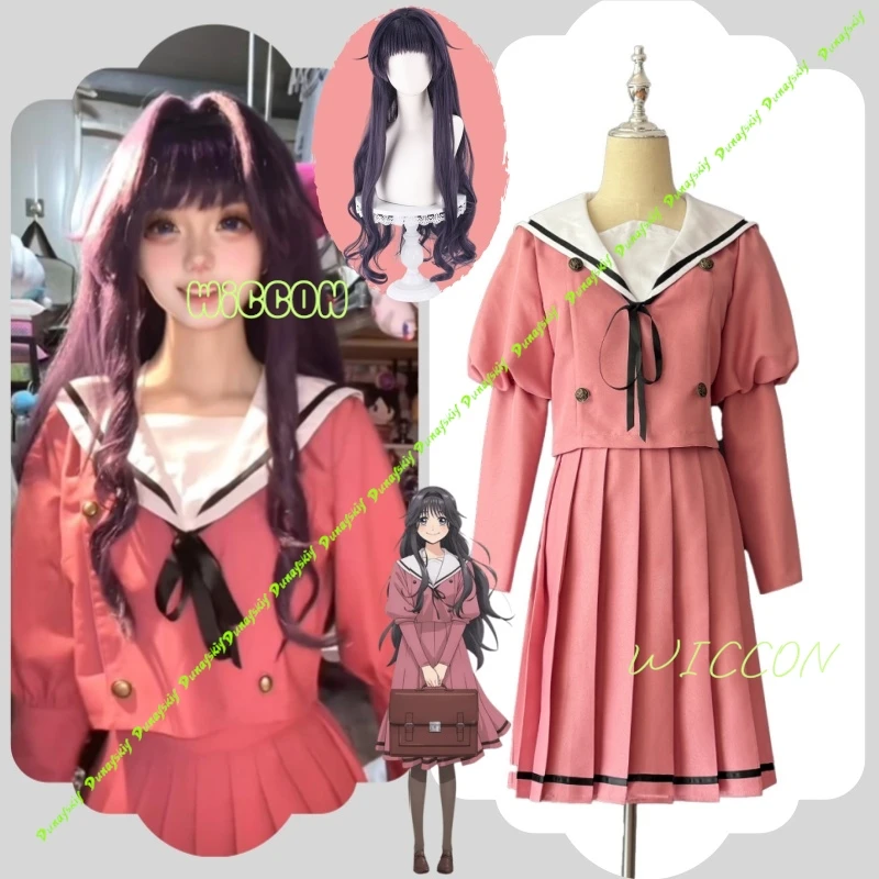 

Аниме Kaoru Hana Wa Rin to Saku Kaoruko Waguri Косплей Костюм Комплект Женщин Девушки JK Униформа Плиссированная Юбка Парик Наряд Для Карнавала