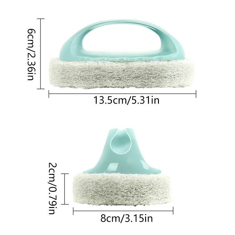 المطبخ الحمام المرحاض تنظيف فرشاة الإسفنج الزجاج جدار تنظيف فرش مقبض الإسفنج السيراميك نافذة فتحة أدوات فرش نظيفة #6