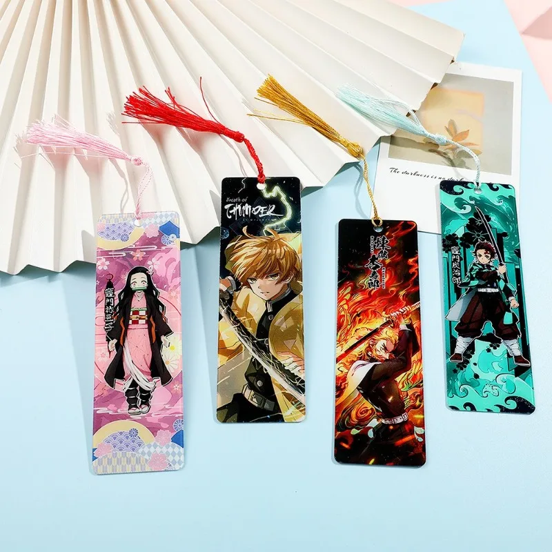 

Ghost Slayer Creative Anime Pattern Acrylic Bookmark Kamado Tanjirou Cartoon Character Surrounding Decoration Children Gifts