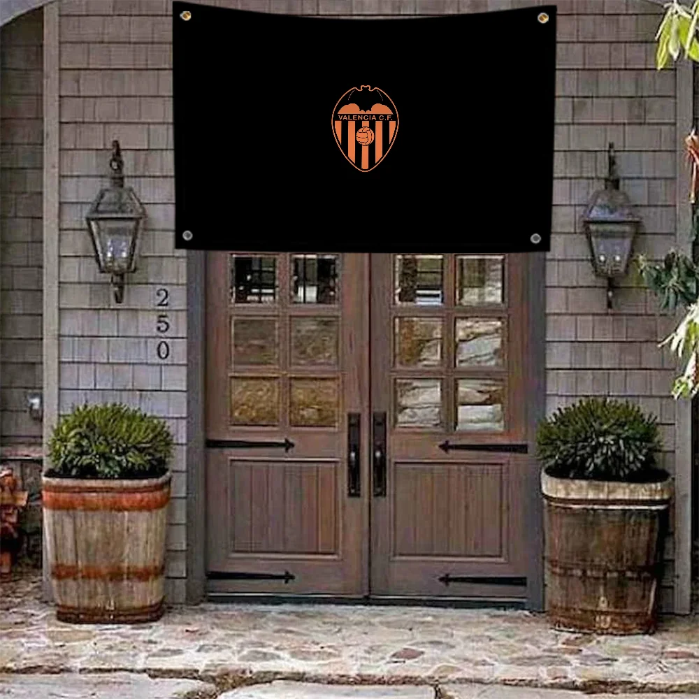 Custom Flag to Hang Double Penetration Flag Valencia CF Home Garden Fall Decor Flags for Bedrooms Outdoor Decoration Tapestry