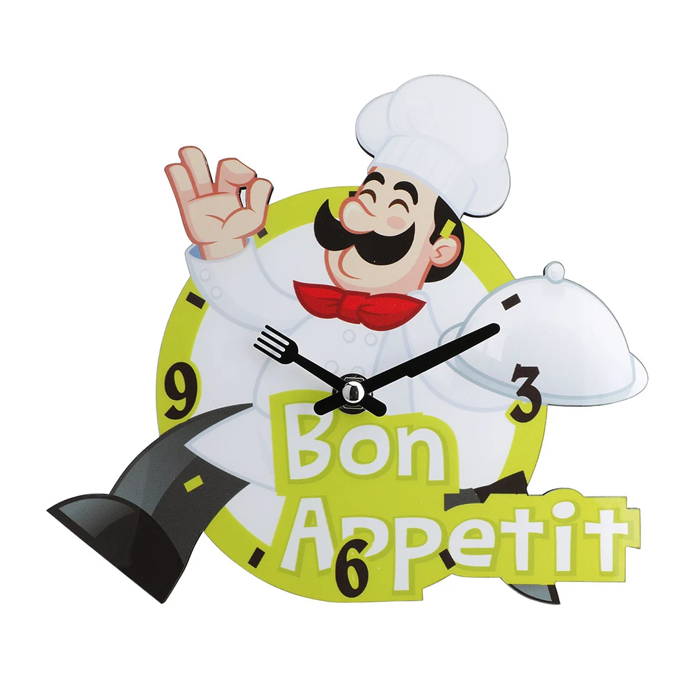 Silent Chef Design Table Clock with Bracket for Desktop Display Clear Dial Quiet Operation for Various Settings