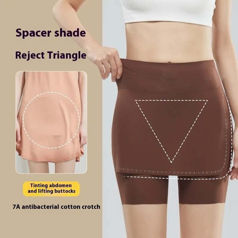 

Seamless Safety Short Pants Panties Outdoor Fitness Sport Women No Show Anti Embarrassed with Full Cover Underwear Thin Breathab