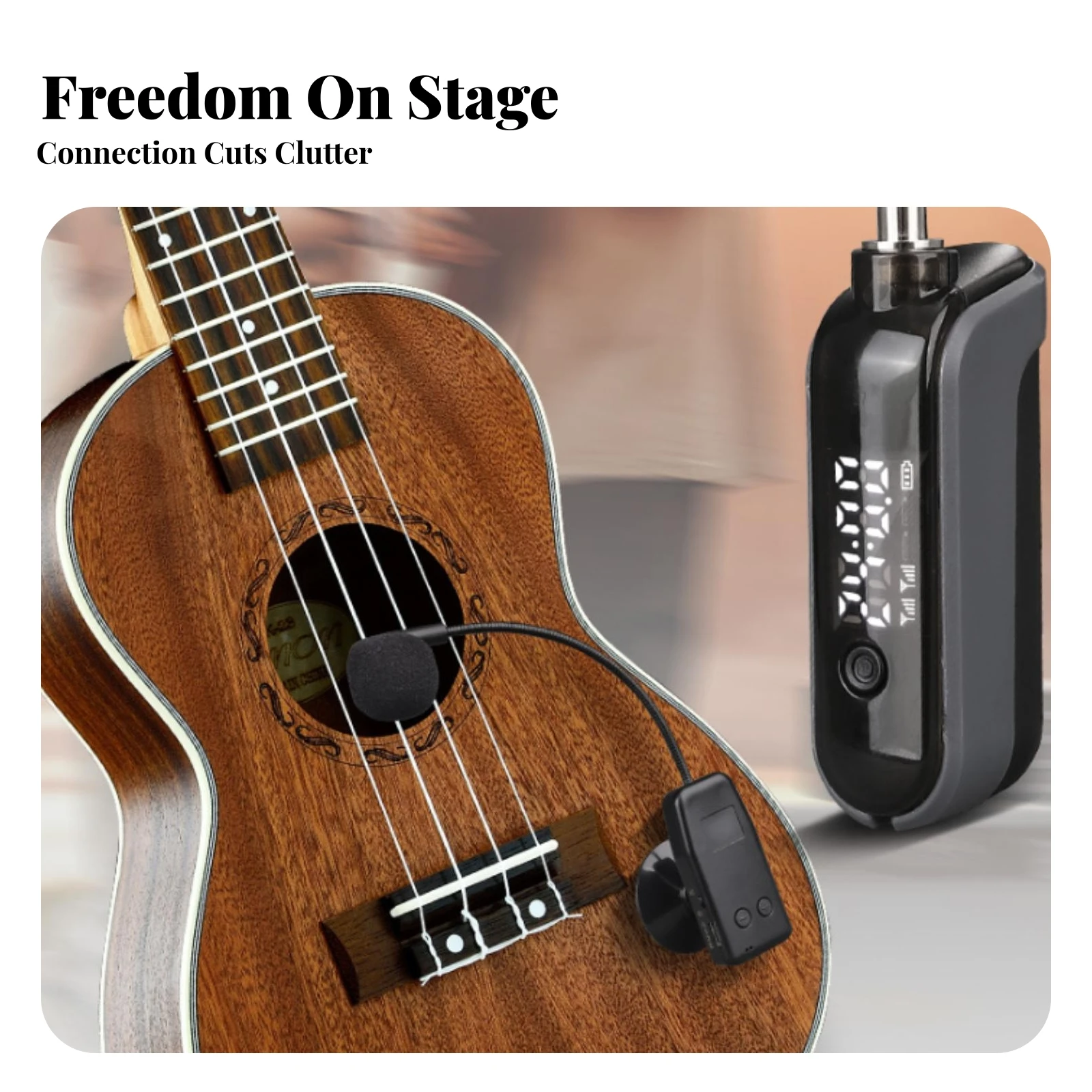 Instrument Sound Pickup System | Quick Setup Layout, Instrument sound pickup with Suction-Cup Mount, for Live Performances
