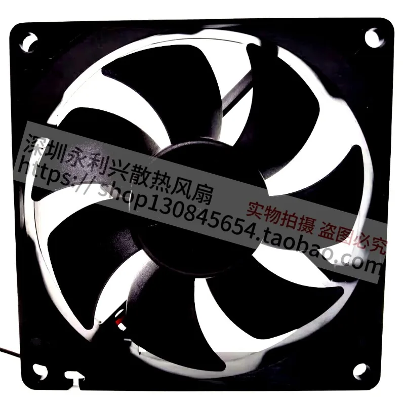 24V 0.17A 9CM 3-Wire Axial Cooling Fan High Performance Brushless Motor Efficient Heat Dissipation Industrial Computer Case Serv