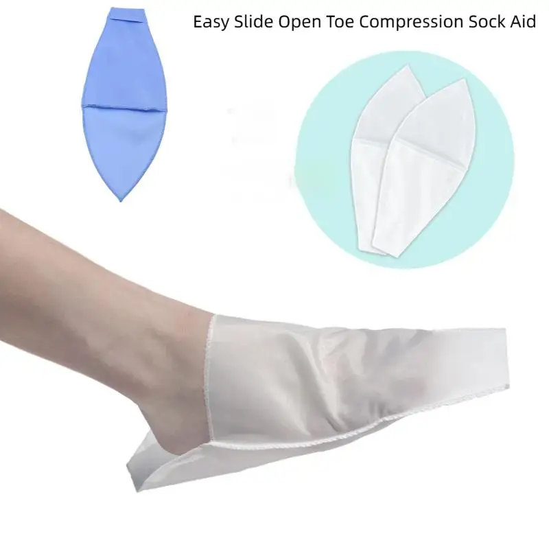 1/4 Pcs Easy Slide Open Toe Compression Sock Aid Assist Putting On Fast Slip Stocking Applicator For Men Women Disabled Elderly