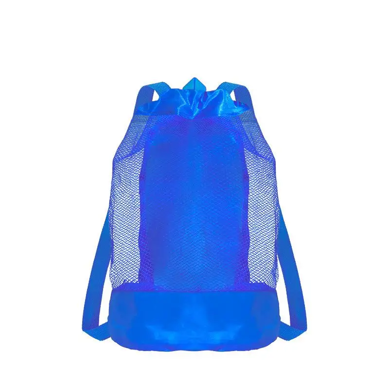 Extra-Large Sand-Resistant Drawstring Beach Backpack Kids Pool Toys Storage Bag For Shell Collecting