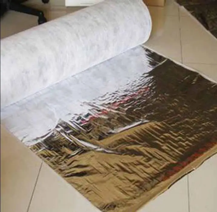 10m Aluminum foil non-woven cloth,Floor heating film,60g thermal insulation Material ,reflective, floor waterproof,moistureproof