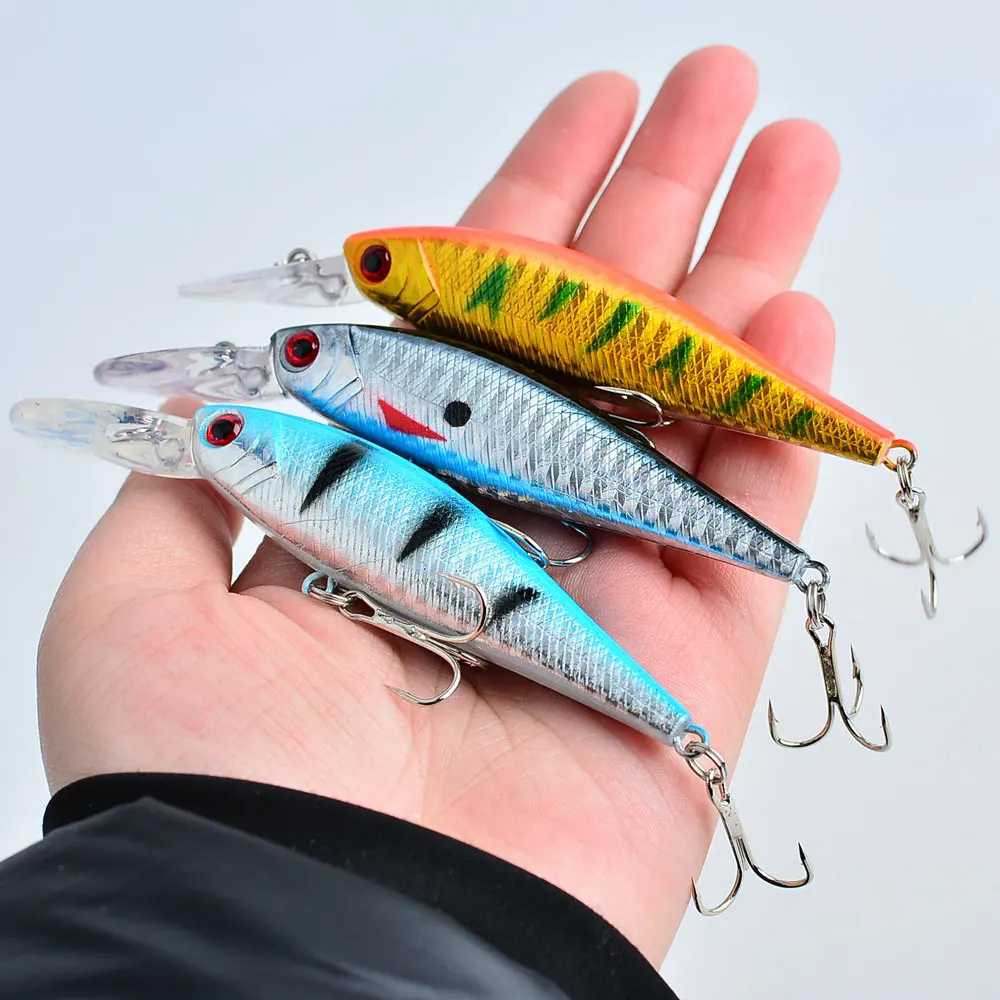 8Pcs Fishing Lure 10cm/9g Artificial Bionic Swing Hard Bait Tackle 3D Eyes Hook Wobbler Carp Fishing Pesca for Bass Pike - view 5