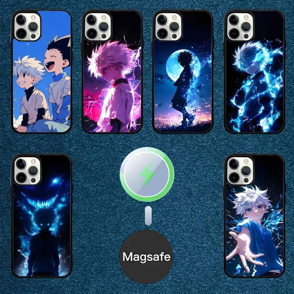 

Anime H-Hunter x Hunter Killua Phone Case For iPhone 16,15,14,13,12,11,Plus,Pro,Max Mini Magsafe Magnetic Wireless Charging