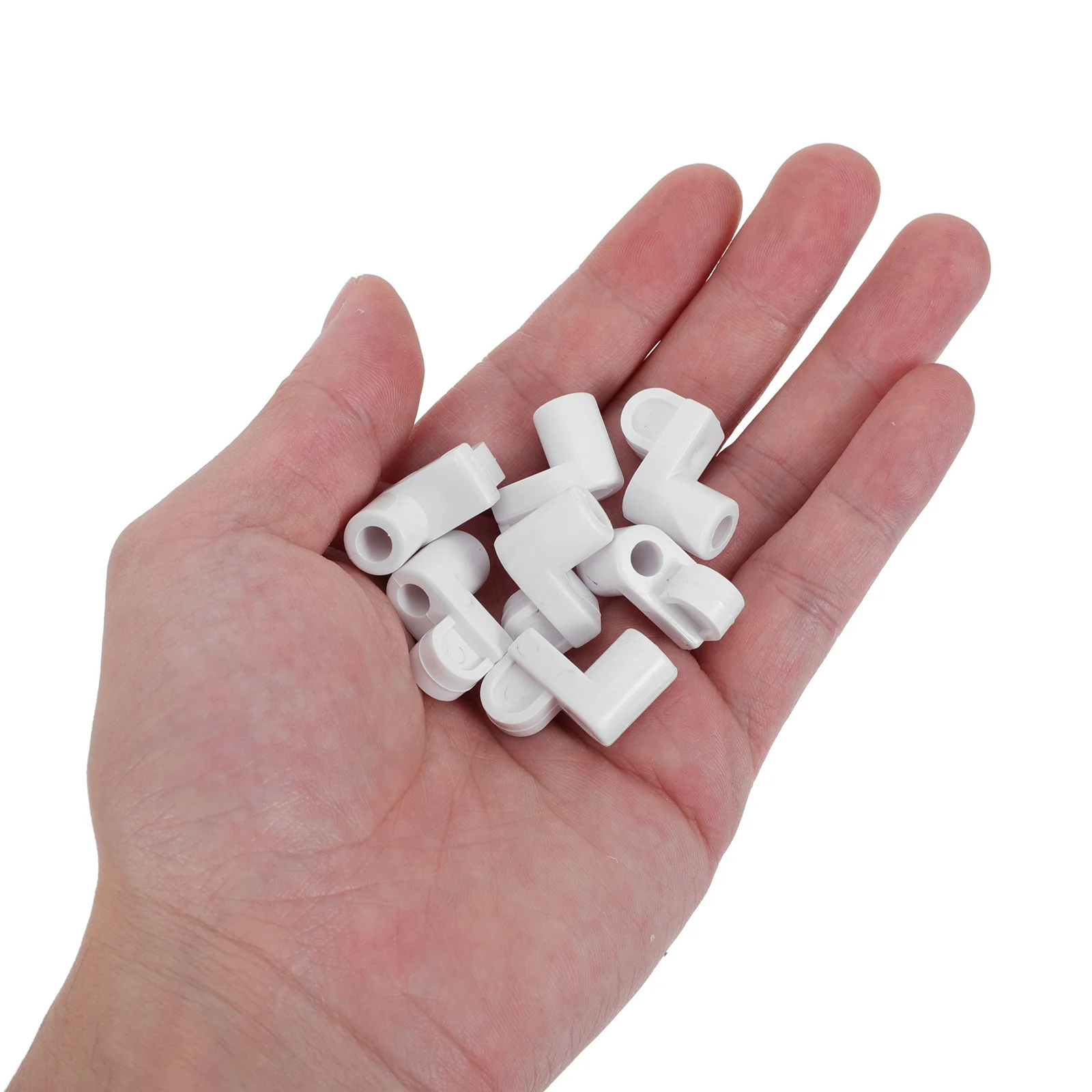 24Pcs Universal Window Screen Clips High Strength White Plastic Fast Installation Secure Mesh Holder Replacement Window Screen