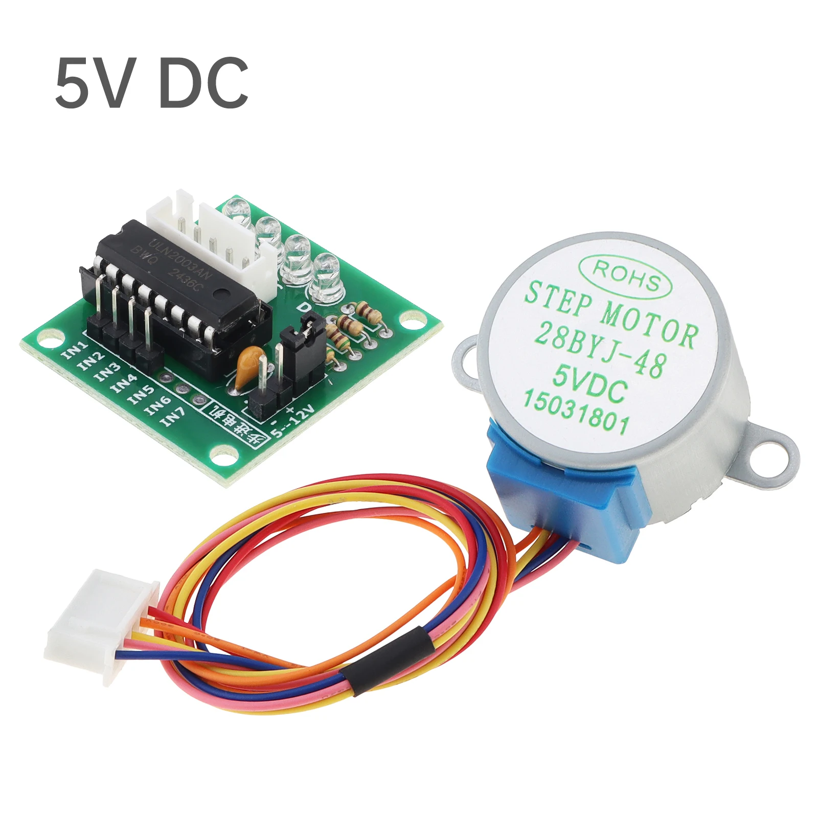 2pcs/set 28BYJ-48 Stepper Motor and ULN2003 Driver Board Kit Fit for PI PIC Motor Accessories